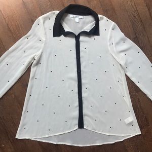 Lauren Conrad Jeweled Blouse
